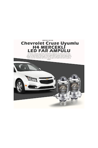 Chevrolet Cruze Mercek Led Xenon Şimşek Etkili Oto Ampul Çift Renk