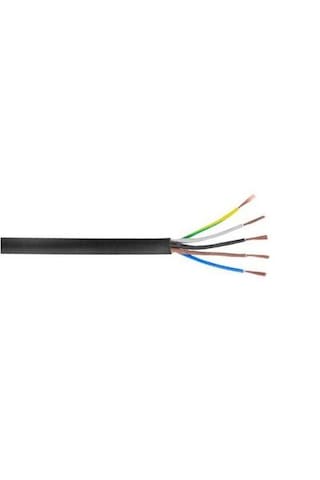 Yeşim Kablo 5x2,5 Mm² Tam Kesit Ttr Cca Kablo Siyah 100 Metre
