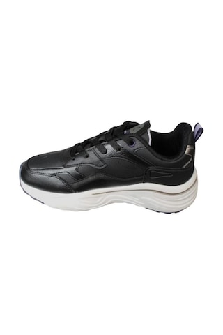 Kinetix Kadın Siyah Kalın Taban Sneaker Yürüyüş Günlük Spor Ayakkabı 001