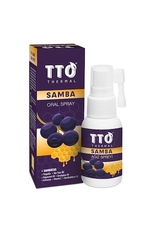 Tto Samba Sambucol Propolis Çay Ağacı Yağı Ağız Spreyi 30 ML