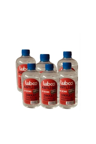 Asitli Su Akü Asid Akü Asit 500Mlx6Adet