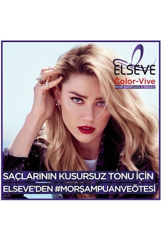 Elseve Turunculaşma Karşıtı Mor Şampuan 200 ML + Excellence Cool Creme Saç Boyası 7.11 Ekstra Küllü Kumral