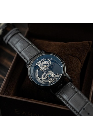 Earnshaw Es-8225-07 Erkek Kol Saati Siyah