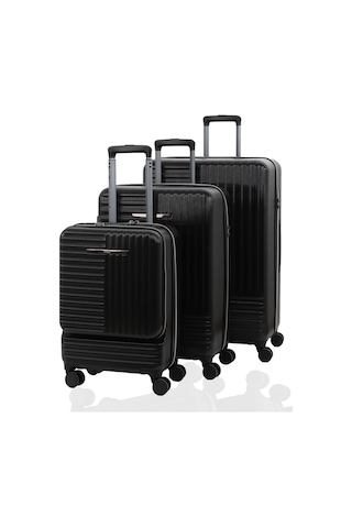 Baggaj V2404 Pc Valiz Set Siyah
