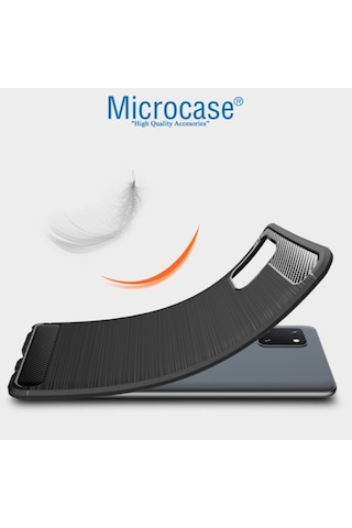 Samsung Uyumlu Galaxy Note 10 Lite - A81 - M60S Brushed Carbon Kilif 432301132