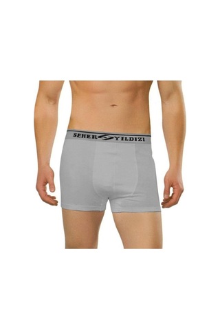 Seher Yıldızı Erkek Pamuklu Likralı Boxer 6 Lı Paket