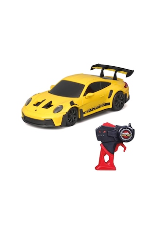 1/43 Mini Metal Drifters Kumandalı Araba - Porsche 911 Gt3 Rs Sar Sarı