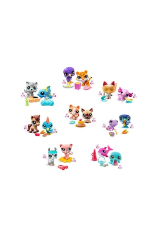 Littlest Pet Shop Minişler 2 Li Figür Seti S1 - Bukalemun Ve Kuş - 5 Cm