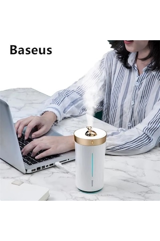 Baseus Whale Araç Ve Ev Ultrasonik Hava Nemlendirici Gece Lambası- 5775 Begonvil