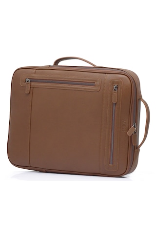 Abess Laptop Çanta , Lüks Hakiki Deri Laptop Sırt Çantası , Taba