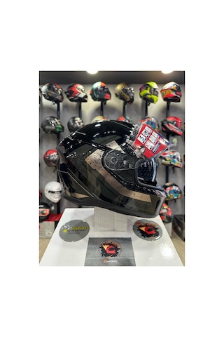 Skwal I3 Rhad Kapalı Kask Kua Siyah