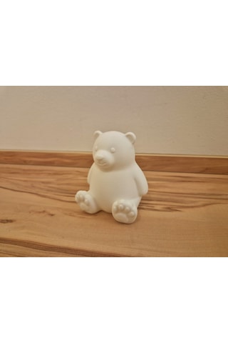 Buradabulabilirsin Sevimli Kutup Ayısı Tealight Mumluk Dekoratif Mum Tutucu Bbz Çok Renkli