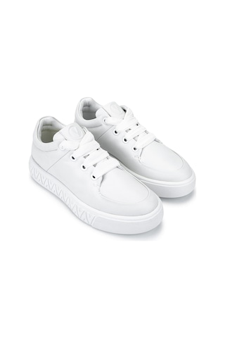 Mario Valentino Kadın Hakiki Deri Beyaz Sneakers & Spor Ayakkabı 1040 91v1315 Bn Ayk Sk25-26 Bıanco