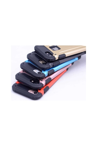 Noktaks - Apple Uyumlu iPhone 5 / 5s - Kılıf Çift Katman Zırh Tank Crash Military Kapak - Gri