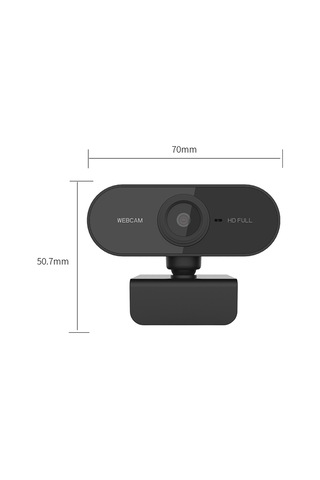 Fosenze Siyah Usb 2.0 1080p Webcam, Mikrofonlu, 1.3m Kablolu, Klips Montajlı, Plug&play - Video Konferans, Ders, Canlı Yayın İçin