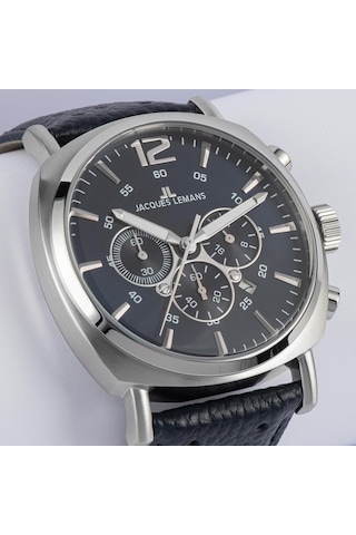 Jacques Lemans Lugano 1-1645q Erkek Kol Saati Gri