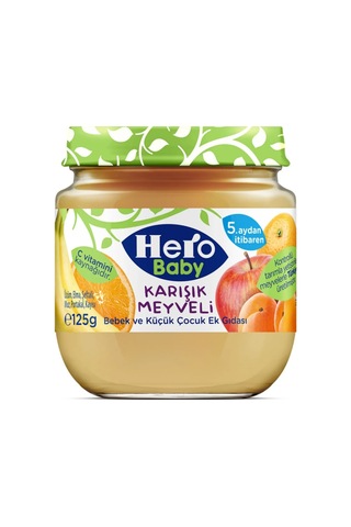 Hero Baby Karışık Meyveli 5+ Ay Kavanoz Maması 125 G