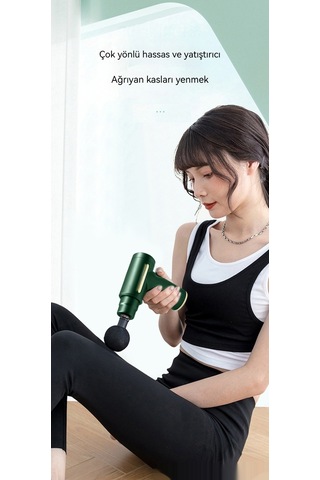 Jian Fan Elektrik Fasya Tabancası Mini Ev Titreşim Gevşeme Kaş Akıllı Servikal Masaj Makinesi Mini Masaj Tabancası Gri Gri