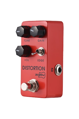 Geeksen Gitar Metal Distoon Efekt Pedalı Tone//vol/edge Dc 9v 6.35mm Giriş/çıkış Arayüzü Alüminyum Alaşımlı Kırmızı