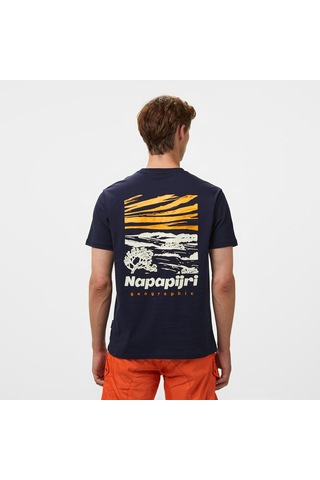 Napapıjrı Napapijri S-vignoni Back Ss Erkek Lacivert T-shirt