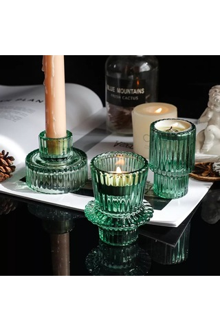 House Axiom 3 Adet Cam Mumluk Seti 211022739 Yeşil