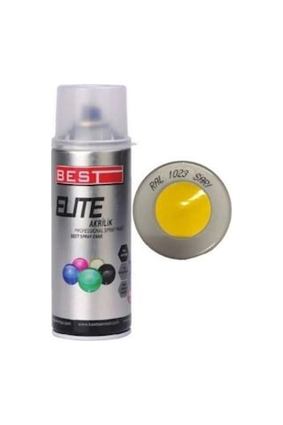 Best 400Ml Elit Sprey Boya Sari Ral 1023 Best 400Ml Elit Sprey Boya Sari Ral 1023