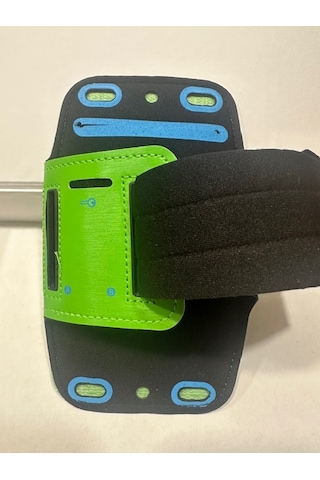 Yeşil Telefon Kol Bandı Sporcu Kılıfı Büyük Telefonlar İçin Koşu İçin Telefon Kılıfı 16x8 Cm Yeşil