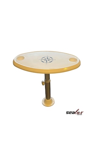 Sealux Marine Oval Masa Tablası 45x77cm Ve Sealux Masa Ayağı Set