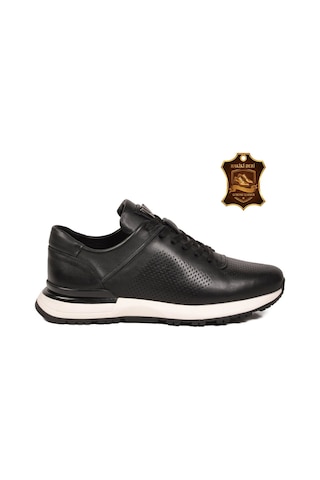 Voyager Siyah Bağcıklı Hakiki Deri Erkek Sneaker M217 M