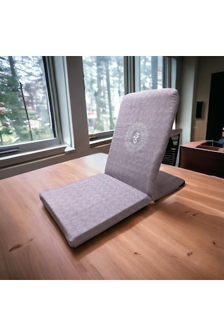 Remege Mandala Baskılı Backjack Meditasyon Sandalyesi Mor Dalga Mrd2024 Mor