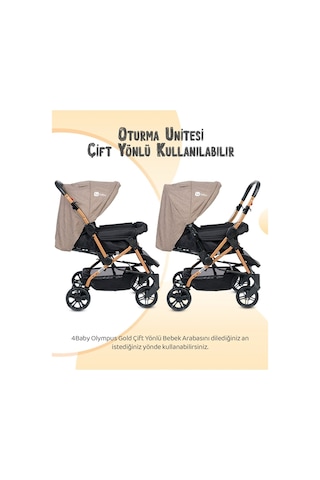 Lia Bebek 4 Baby Çift Yönlü Travel Sistem Bebek Arabası + Ayak Örtüsü İlkadım Bebe