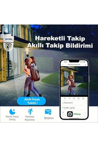 3dcool 3d-1100wf Hieasy Fullhd 1080p Pt Harekete Duyarlı Wi-fi Kablosuz Kamera