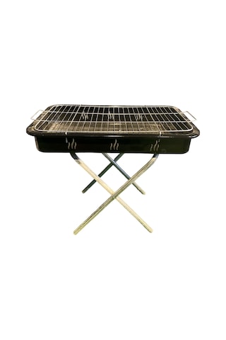 Ayaklı Orta Boy Mangal Kırmızı - Siyah