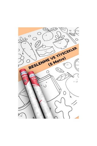 Sağlıklı Beslenme Boyama Kağıdı