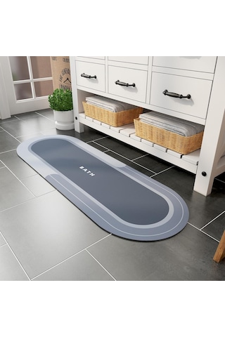 Sihirli Paspas Banyo Paspası Su Emici Mutfak Koridor Paspas Kaymaz Tabanlı 40cm - 120cm Yuvarlak Çok Renkli