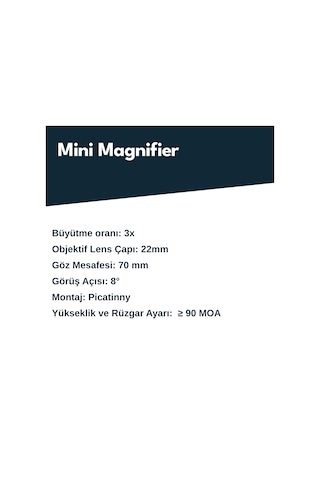 Vector Optics Combo Kit Maverick Mini Red Dot Nişangah & 3x Magnifier & Entegre Tek Parça Montaj Vogp-02