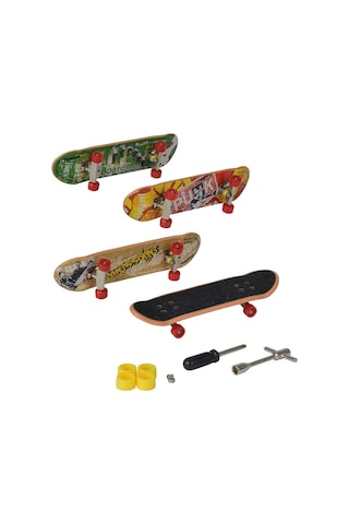 Simba X-treme Parmak Kaykay Finger Skateboard 4'lü Set Oyuncakları Oyun Seti
