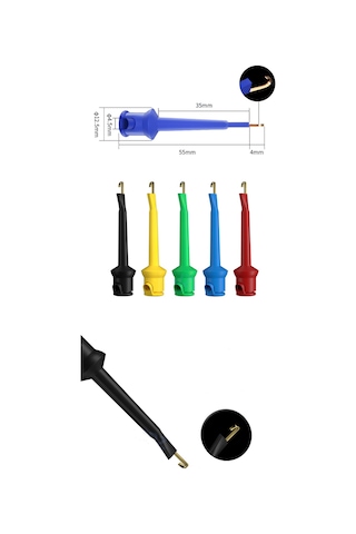 TEST KLİPS YAYLI PROB UCU 5'Lİ SET 57MM BAKIR UÇ