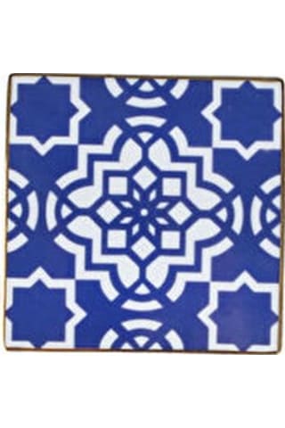 Porland Morocco Desen 7 Mor Bardak Altlığı 10x10 Cm Mor
