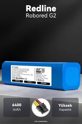 Redline Robored G2 6400mah Robot Süpürge Bataryası K.k