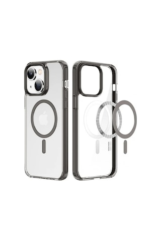 Dux Ducis Clin Mag Series İphone 14 Plus 6.7 Magsafe Uyumlu Manyetik Silikon Kılıf- 5775 Gri