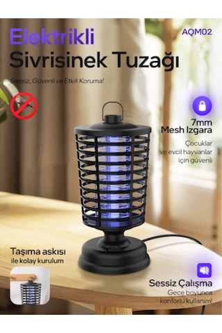 Auhma Aqm02 Ev-ofis-okul Sinek Kovucu - Siyah