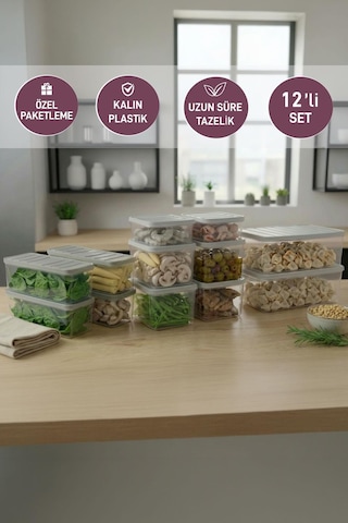 Selka Home 12'li Çeyiz Seti Açık Gri