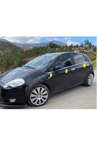 Fiat Grande Punto Krom Cam Çıtası 2005 Sonrası 6 Parça Paslanmaz