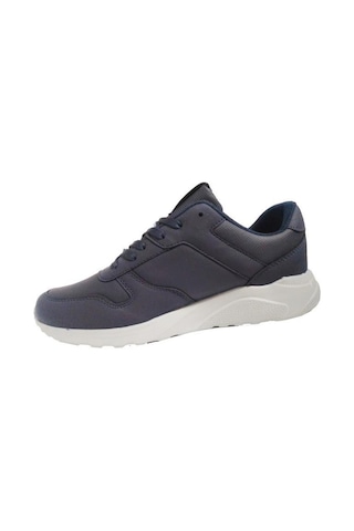 Luttoon 4039-24 Deri Anatomik Hafıza Taban Kadın Sneaker Lacivert Gri Lacivert