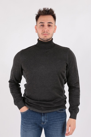 Cazador 3070-fw Erkek Tam Balıkçı Kazak 23KCEEO03070-R9414 Antrasit Melanj