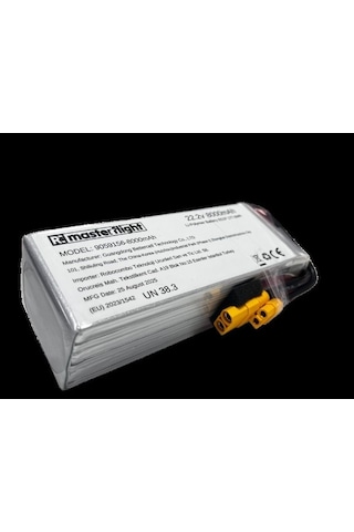 Masterflight 22.2v Li-po Pil - 8000mah 100c 6s Lityum Polymer Batarya