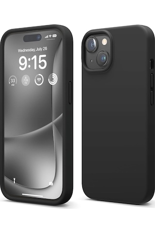 Apple Uyumlu iPhone 15 İle Telefon Kılıfı Kadife Iç Yüzey Soft Tasarım Lansman Kılıf Açık Pembe