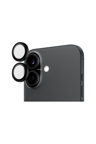 Panzerglass Hoops Apple Uyumlu iPhone 16 16 Plus Siyah Kamera Lens Koruyucu