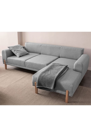 Mocha Sırt Mekanizmalı Köşe Koltuk Takımı Gri